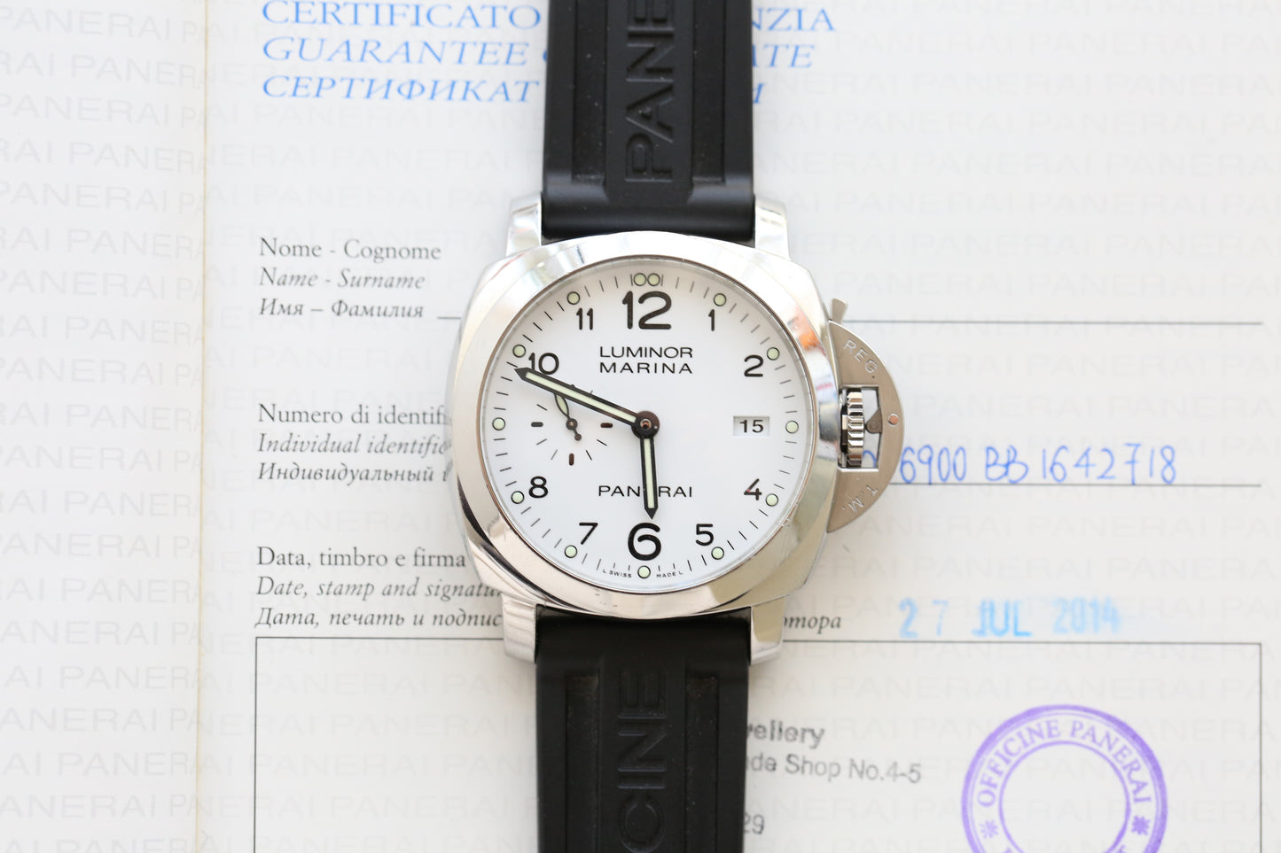 Panerai Luminor Marina AlbinoPAM 00523