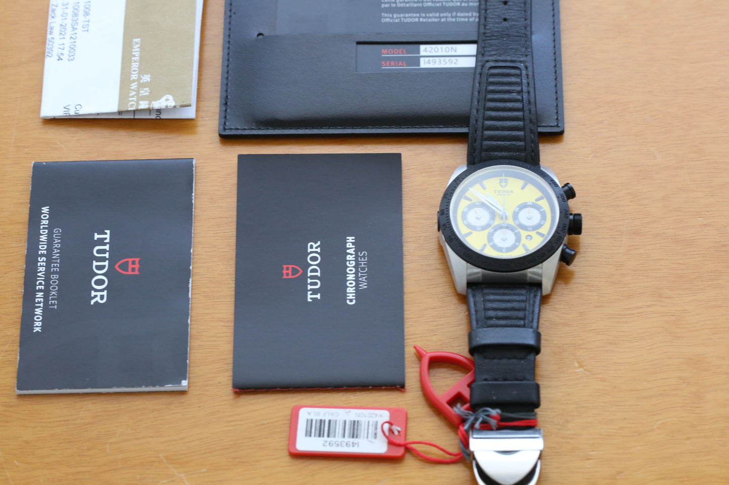 Tudor 42010N Yellow dial