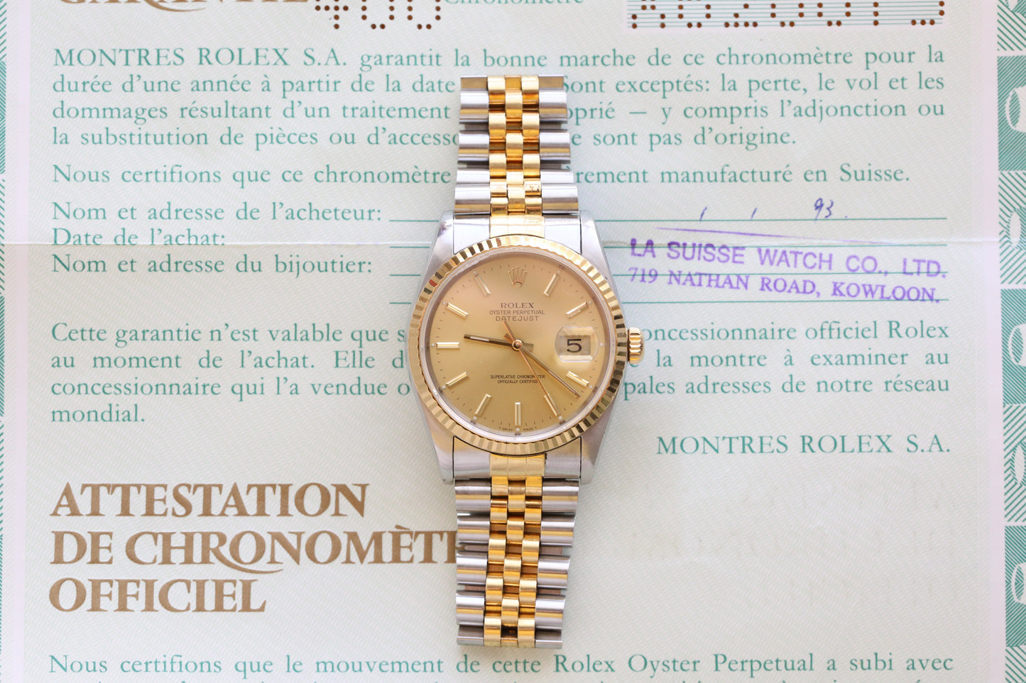 Rolex datejust 16233