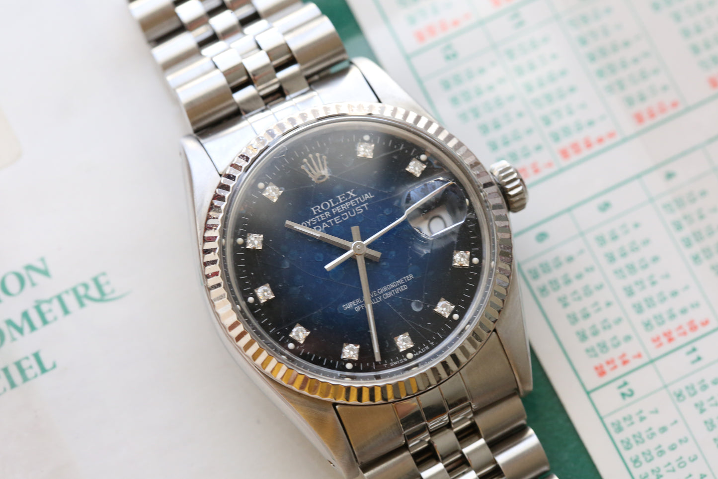 Rolex datejust 16014 quick set