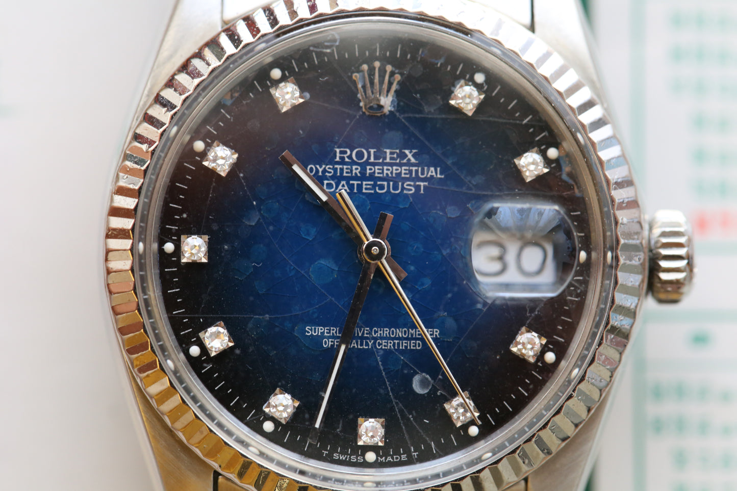 Rolex datejust 16014 quick set