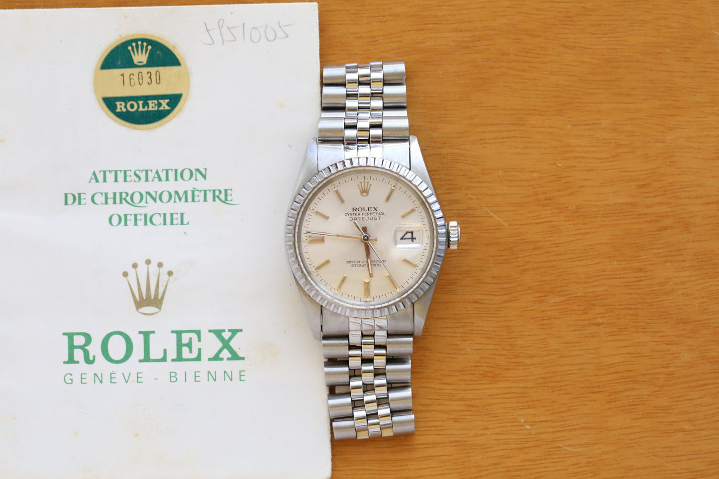 Rolex datejust 16030 quick set