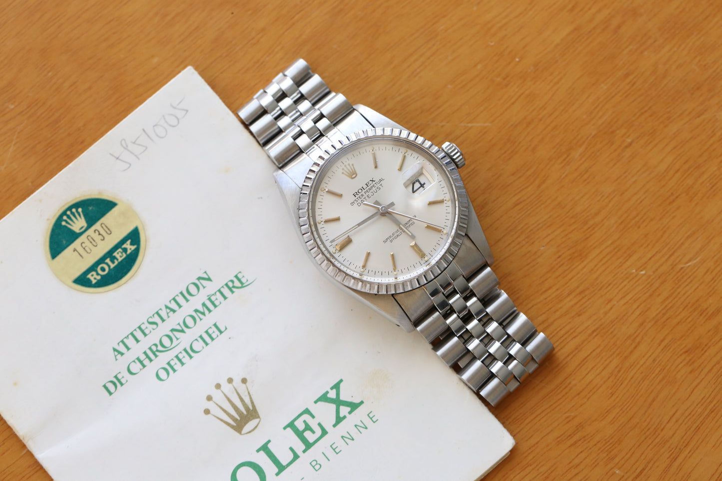Rolex datejust 16030 quick set