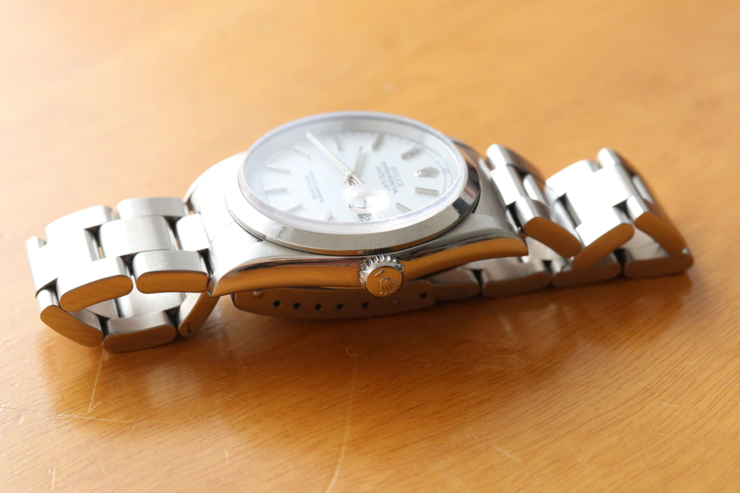 Rolex datejust 16200 white ceramic dial