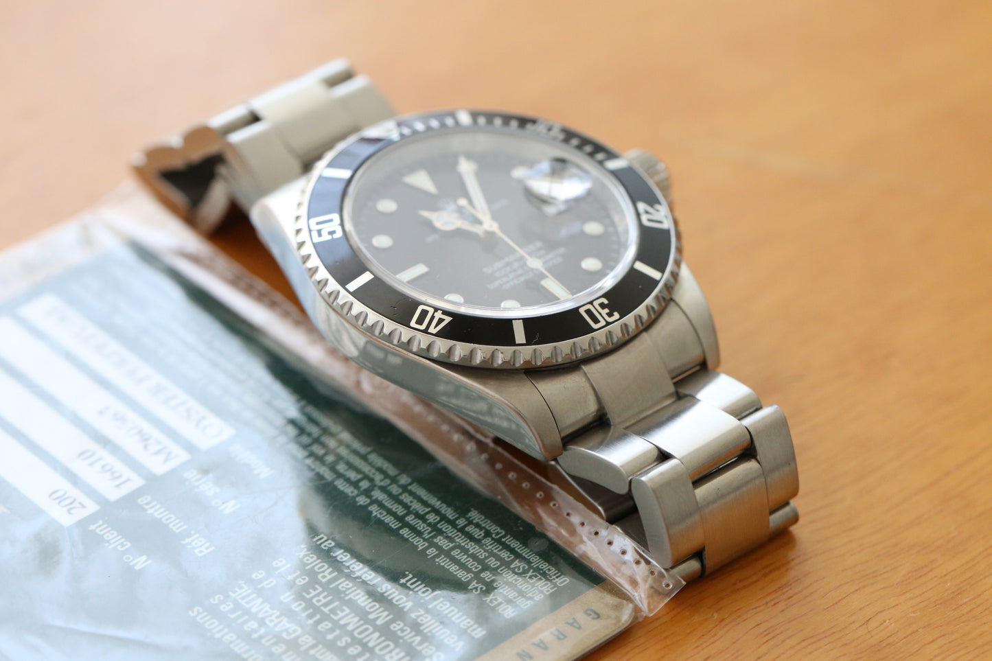 Rolex Submariner 16610 card