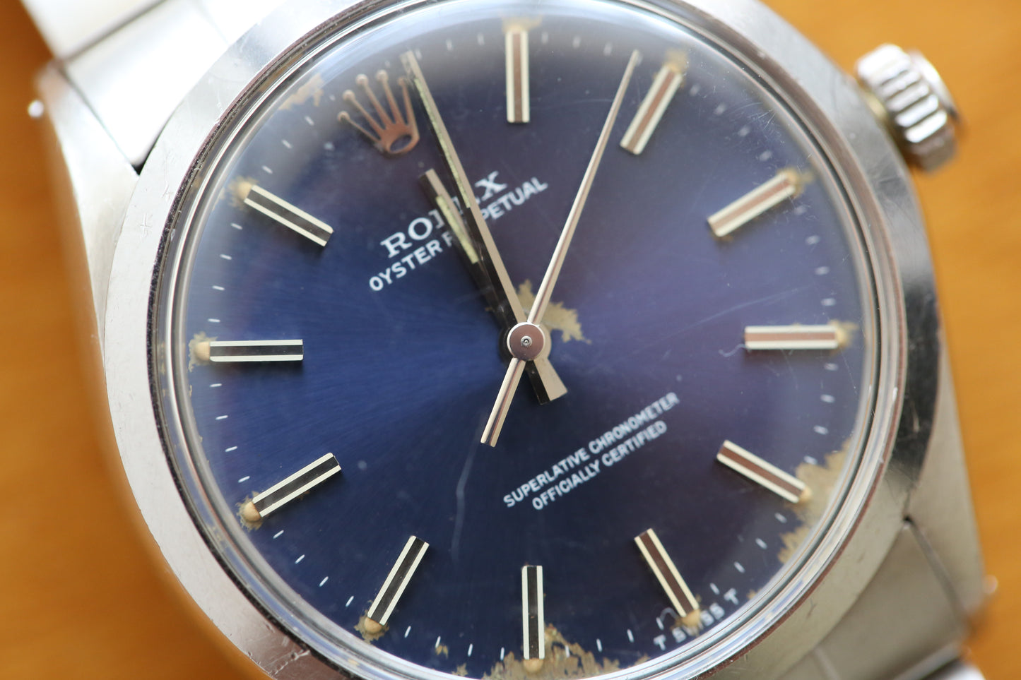 Rolex date 1002  blu dial