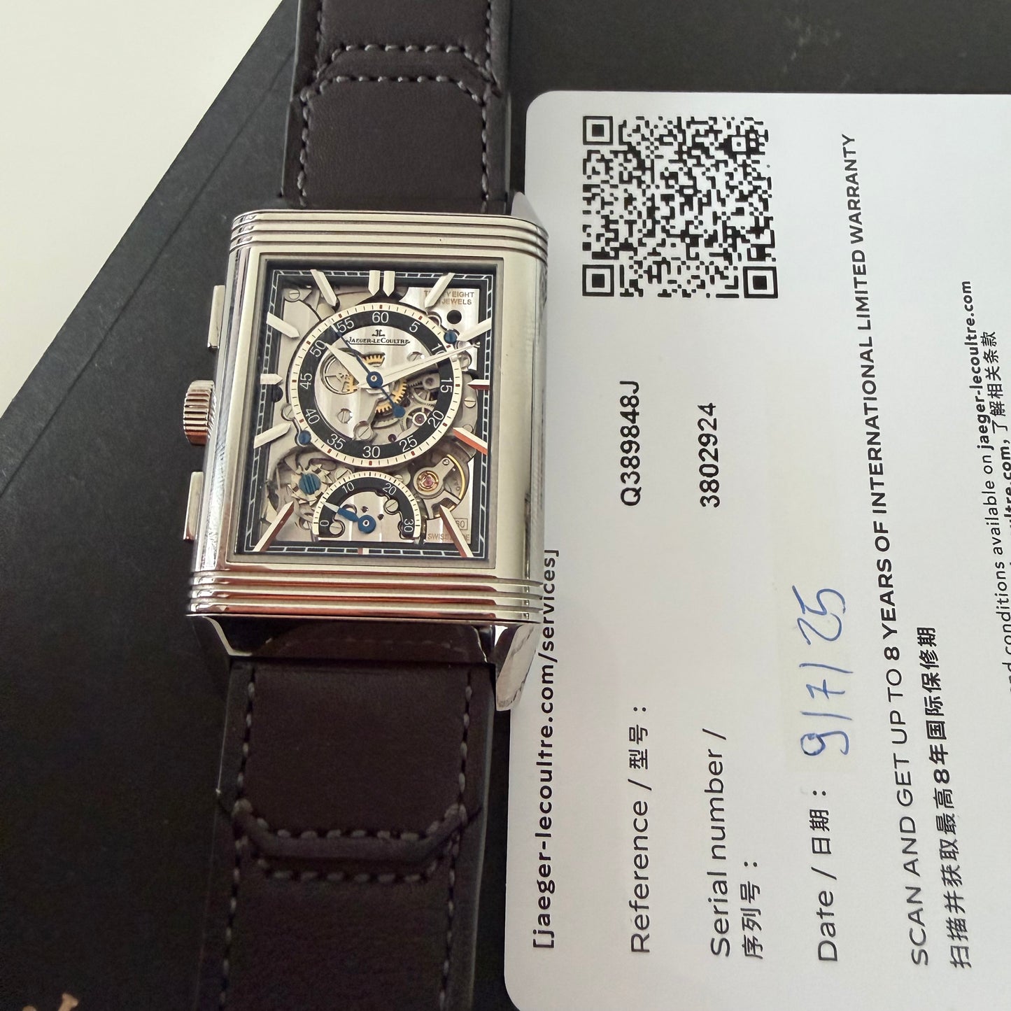 Jaeger-LeCoultre reverso duo face skeleton crono Q389848J