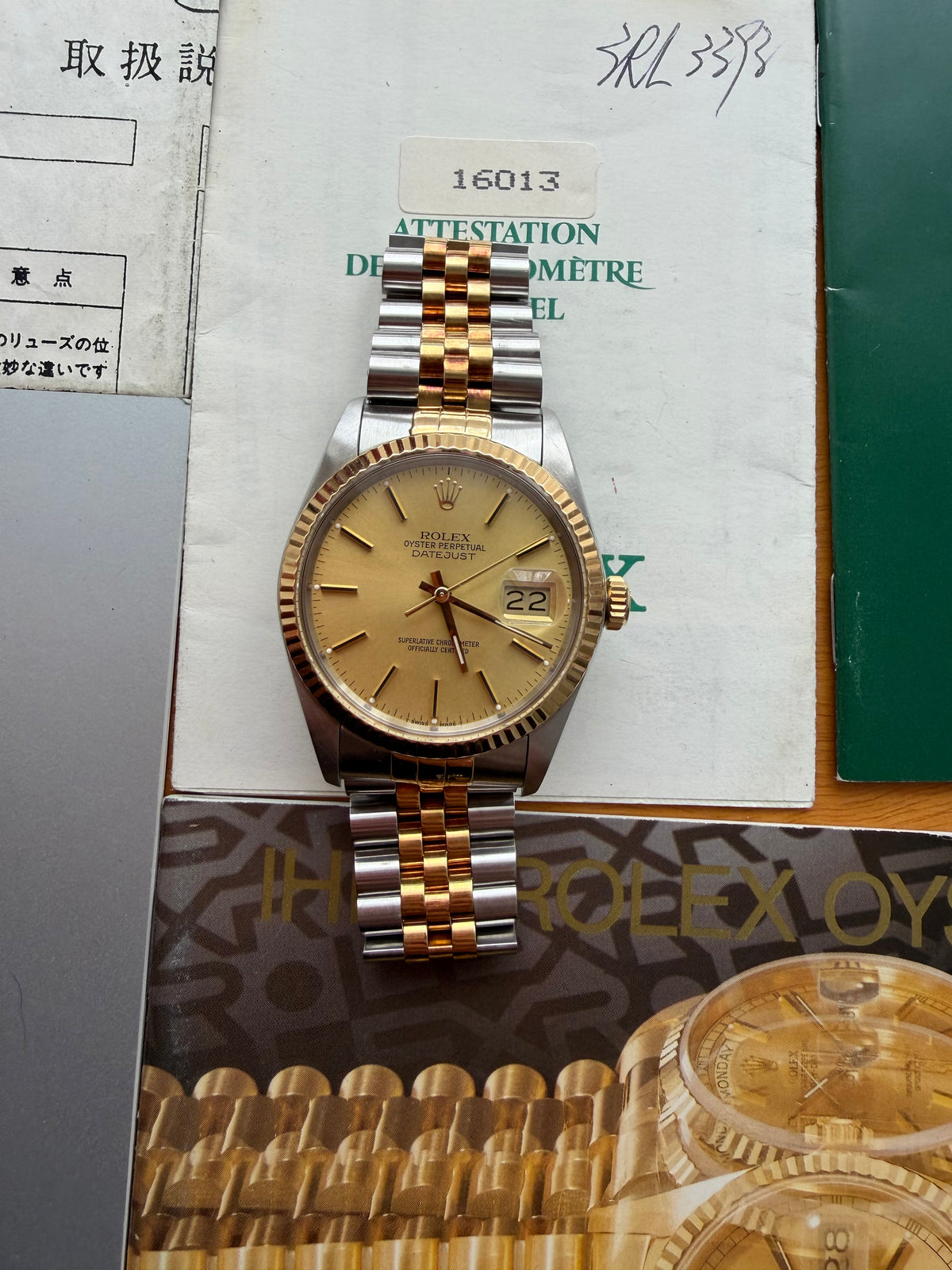 Rolex Datejust 16013 champagne