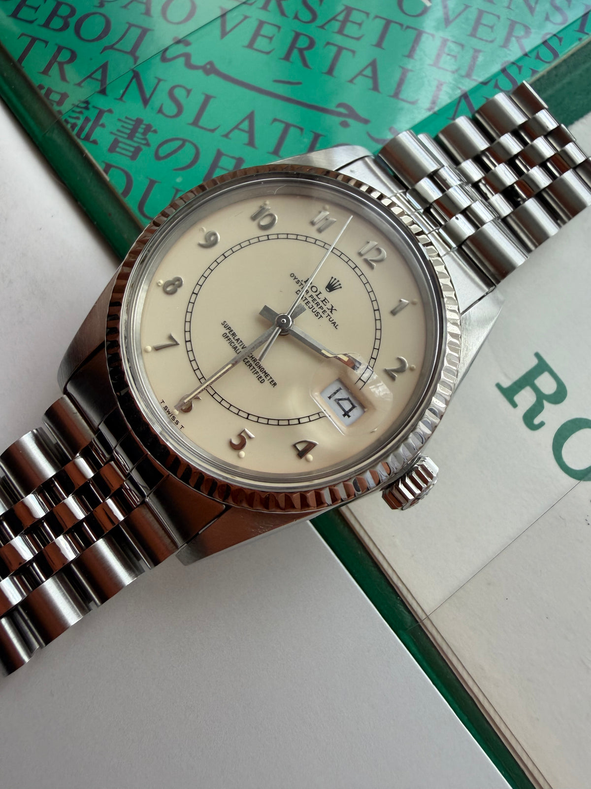 Rolex datejust 16014 quick set