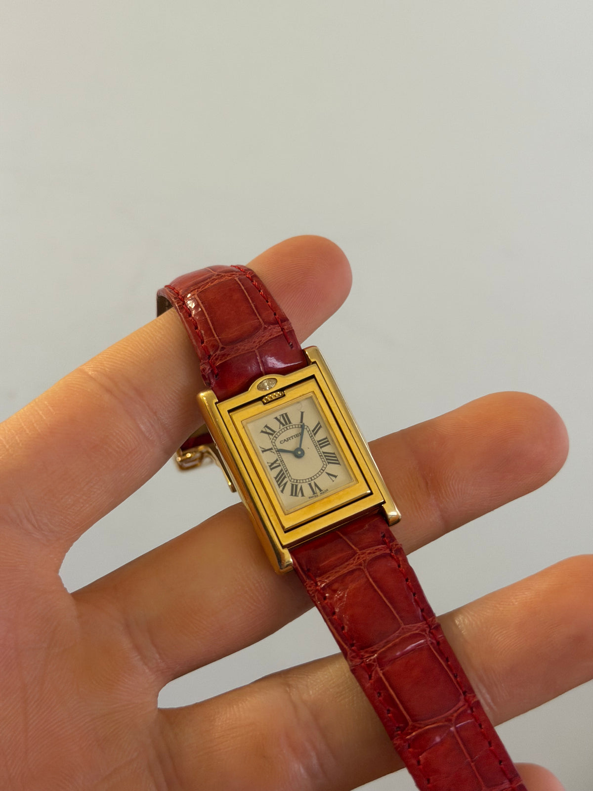 Cartier Tank Basculante Gold 750 ref 2480