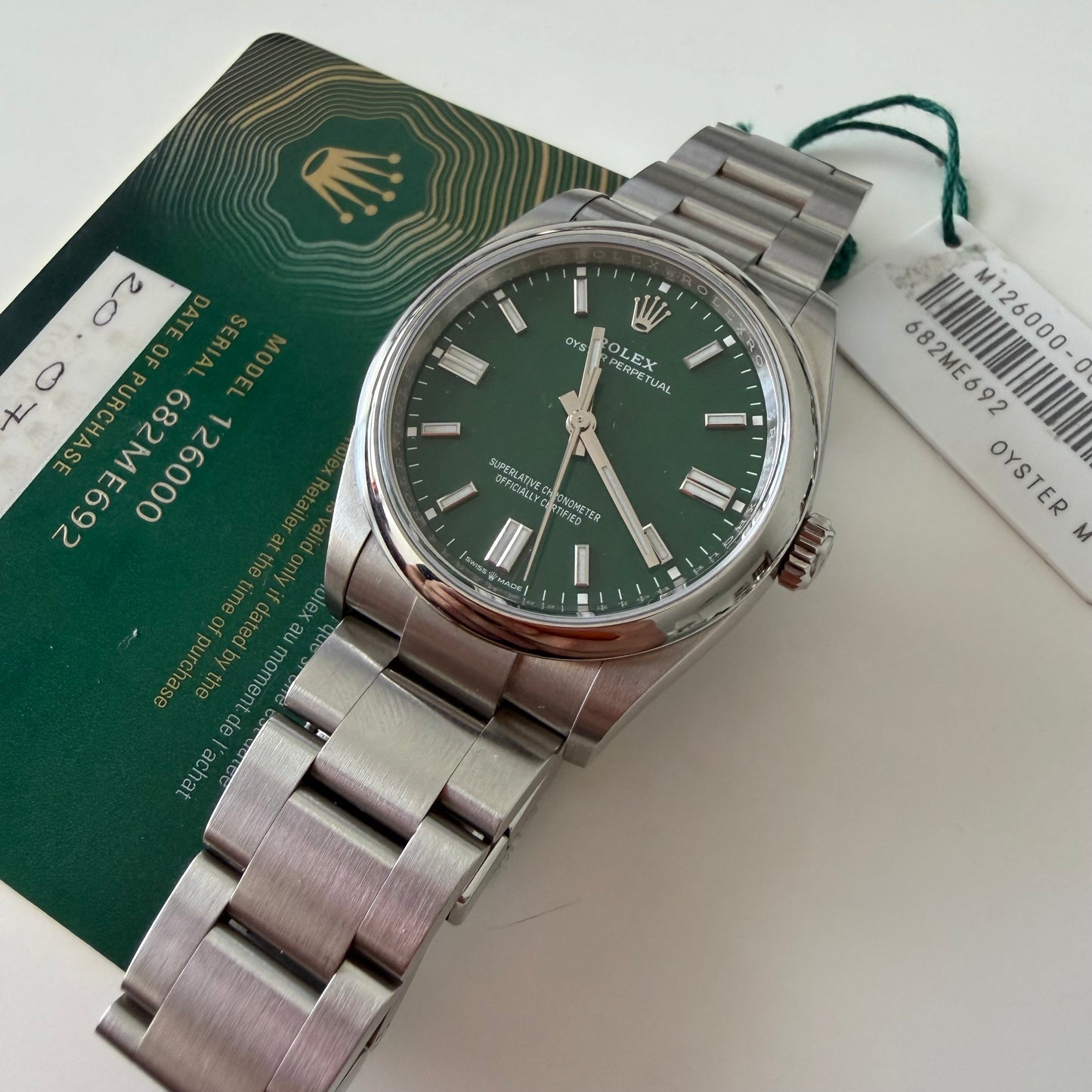 Rolex 126000 green 2021