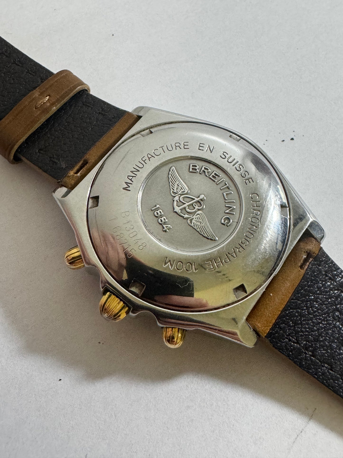 Bristling chronomat gold dial