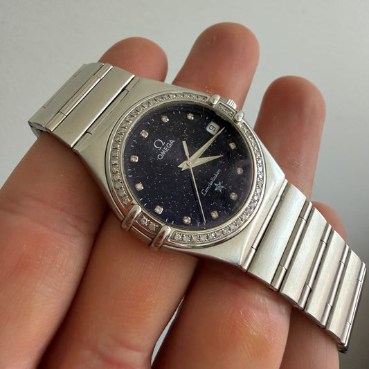 Omega Constellation Quartz 34mm diamonds
