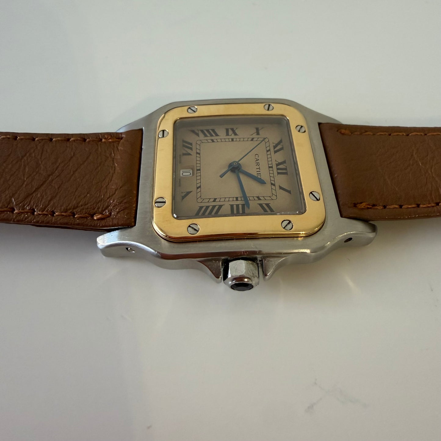 Cartier santos steel and Gold 187901