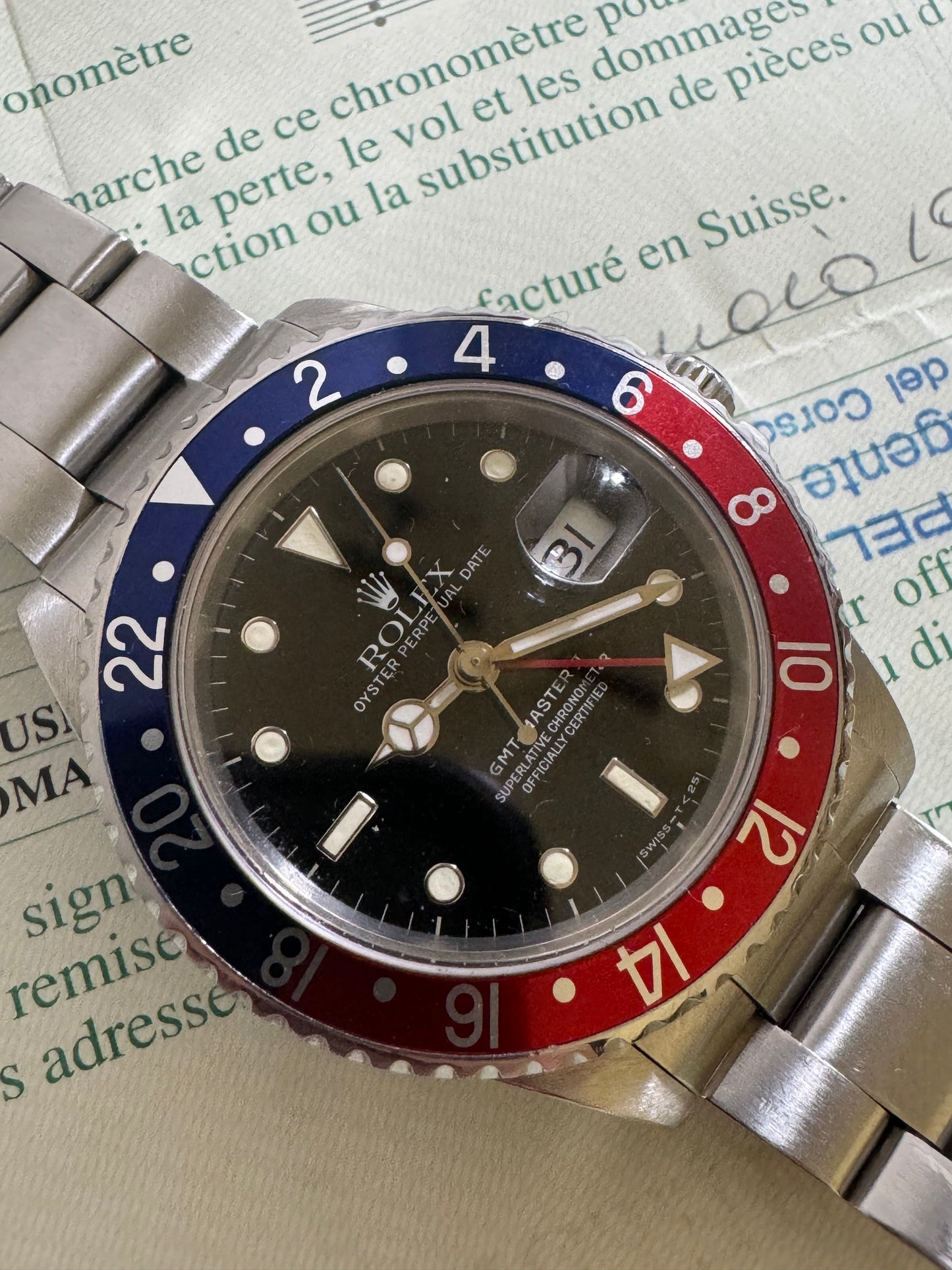 Rolex GMT 16710 paper seriale T