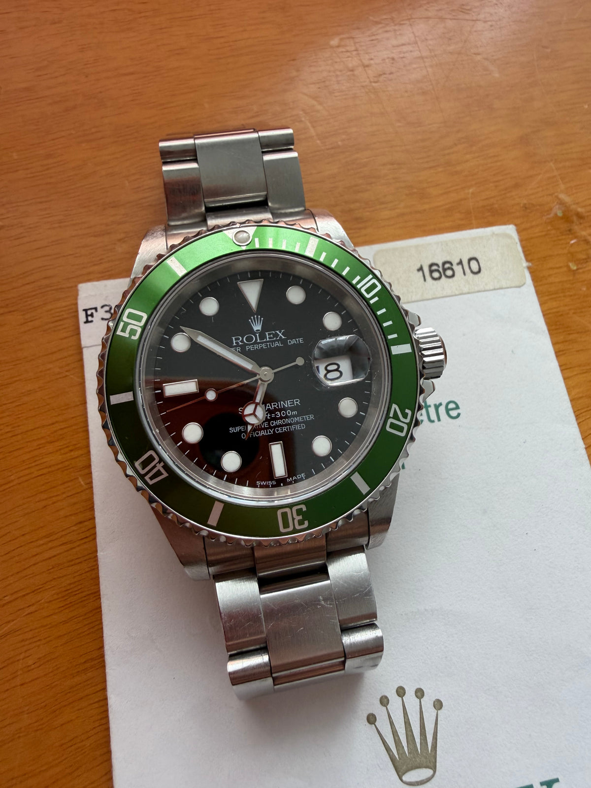 Rolex - Submariner Date 'Kermit' Fat Four - 16610LV