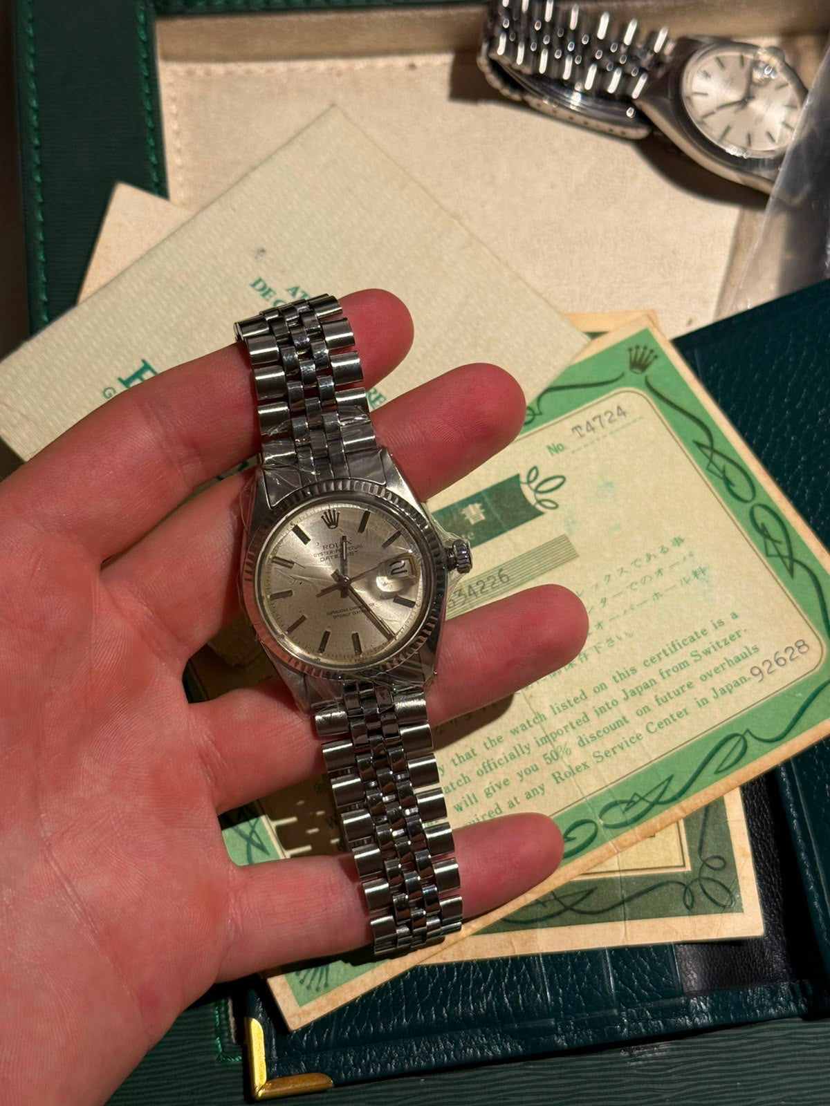 Rolex datejust 1601 paper and COSC