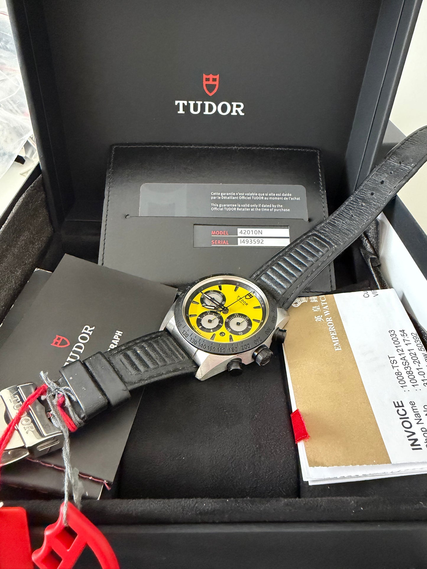 Tudor 42010N Yellow dial