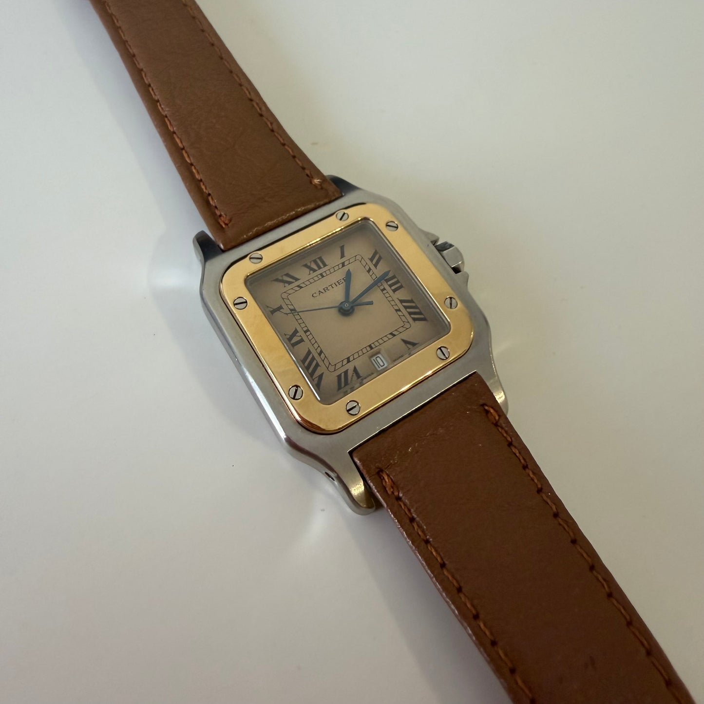 Cartier santos steel and Gold 187901