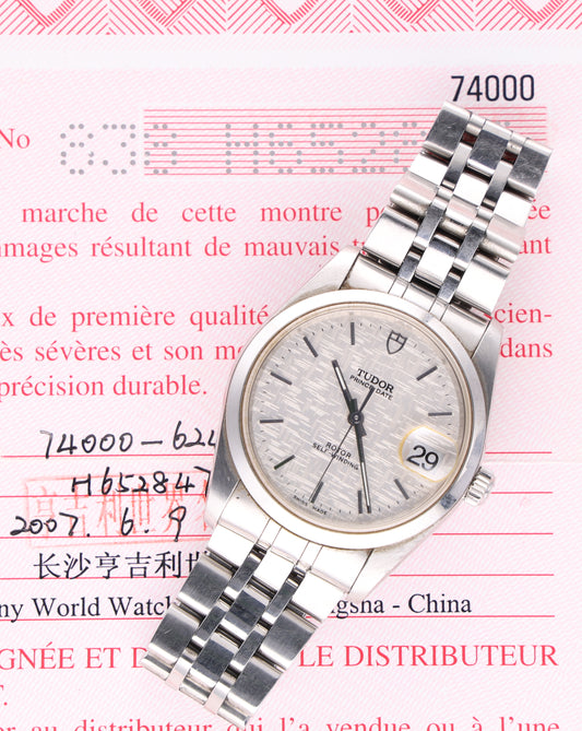TUDOR 74000 34mm paper
