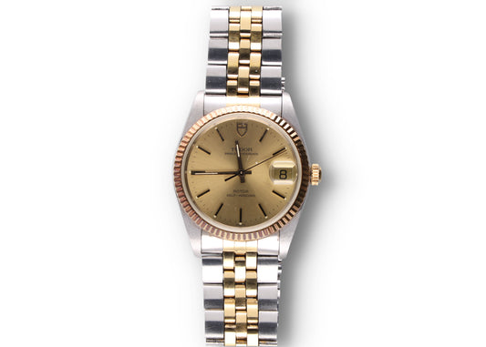 Tudor Prince Date 74033 Gold dial