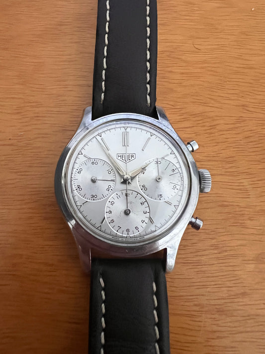 HEUER Big Eyes Jumbo 1950 Valjoux 37.5mm