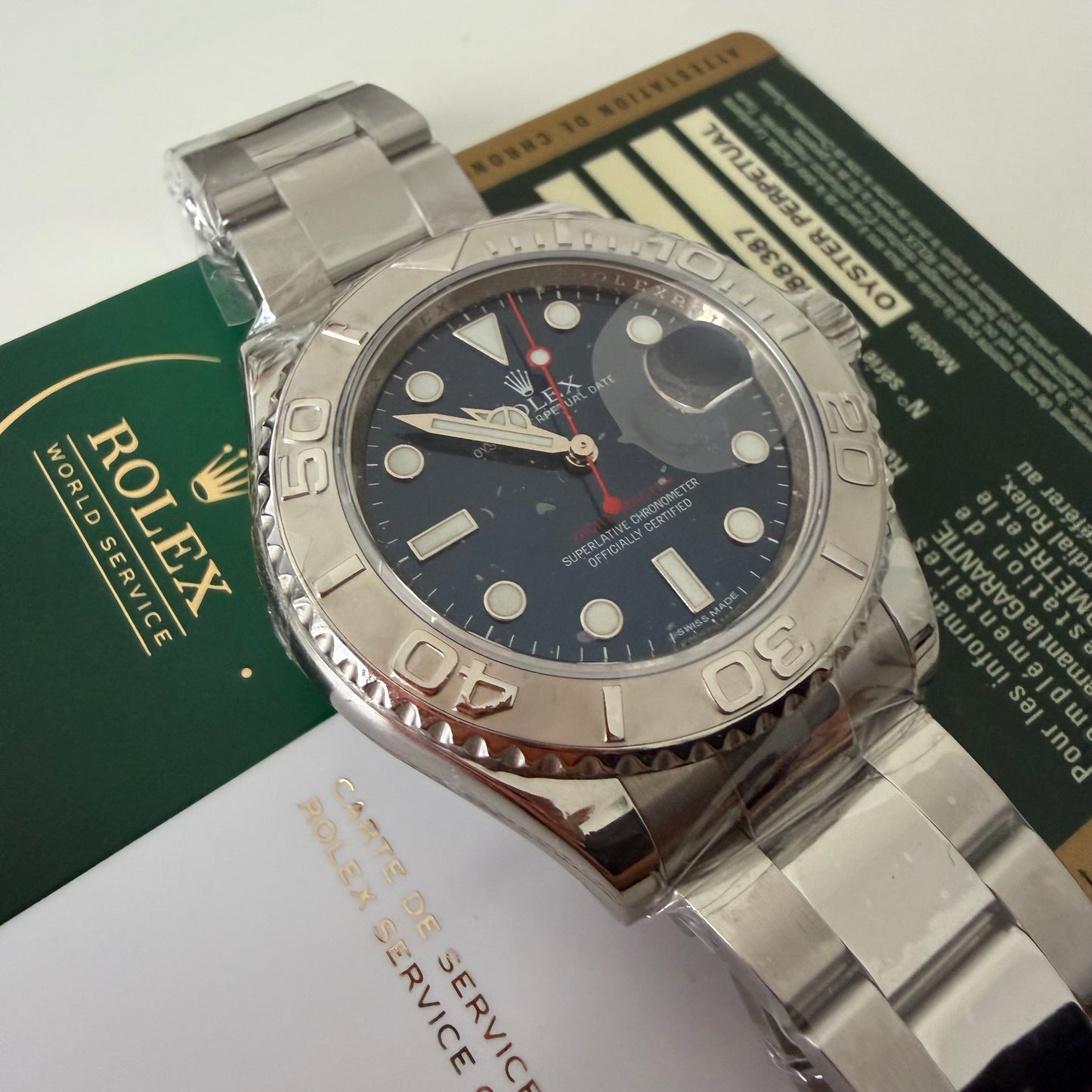 Rolex 116622 blu card and service