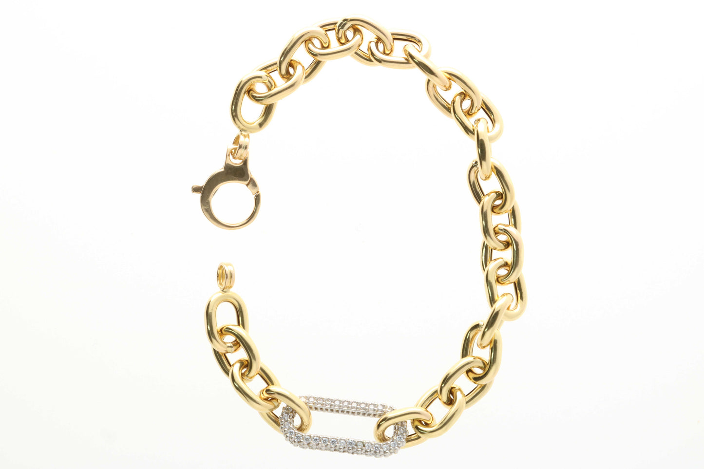 Bracciale maglia marinara in oro 18 kt