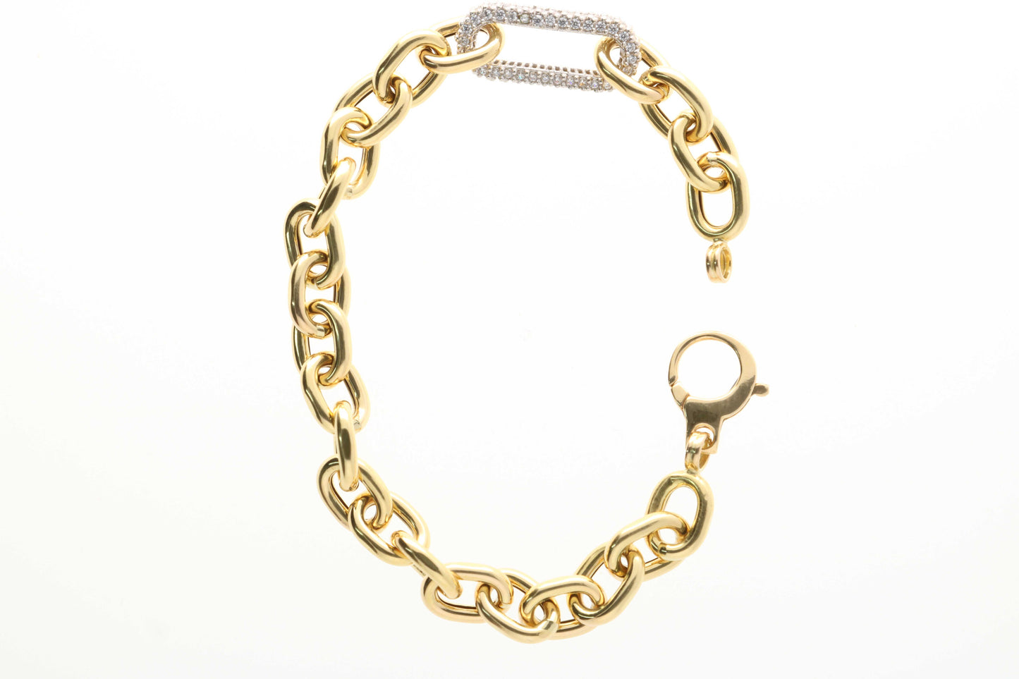 Bracciale maglia marinara in oro 18 kt