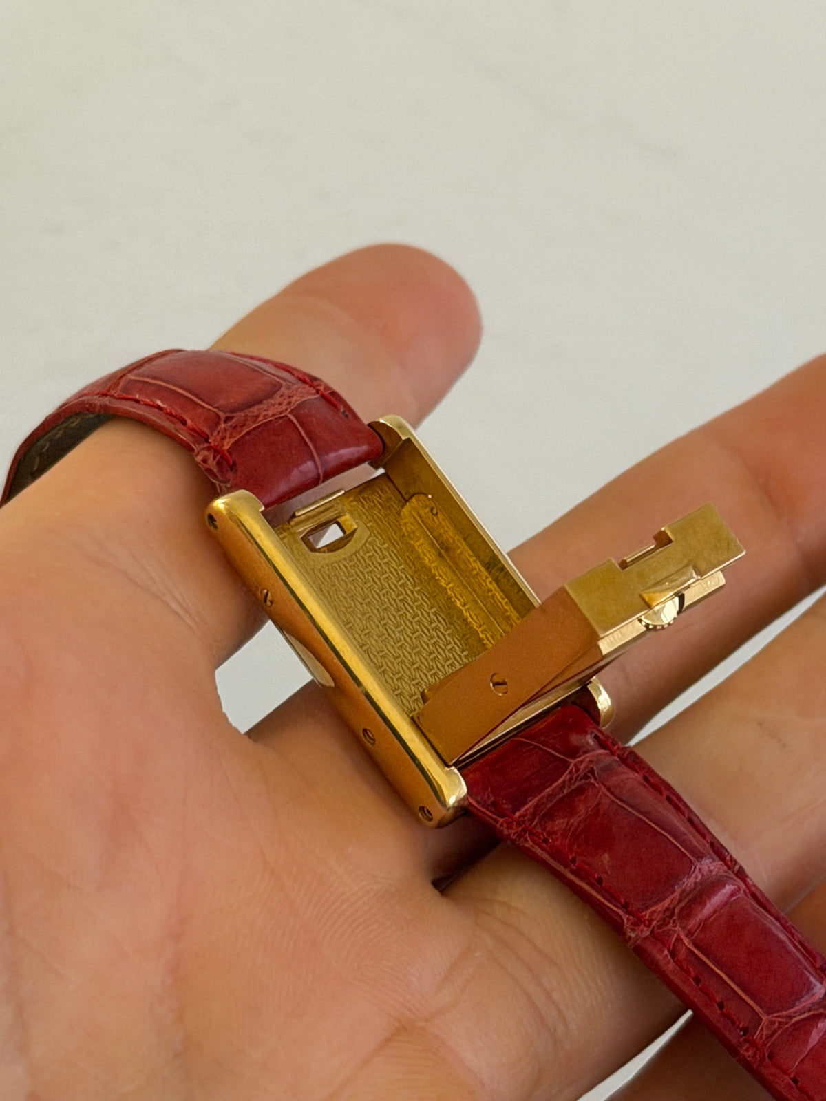 Cartier Tank Basculante Gold 750 ref 2480