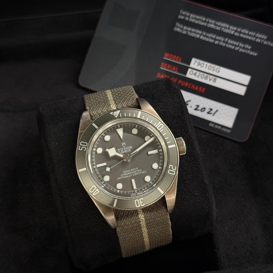 Tudor ref: 79010SG CASSA ARGENTO, full set 2021