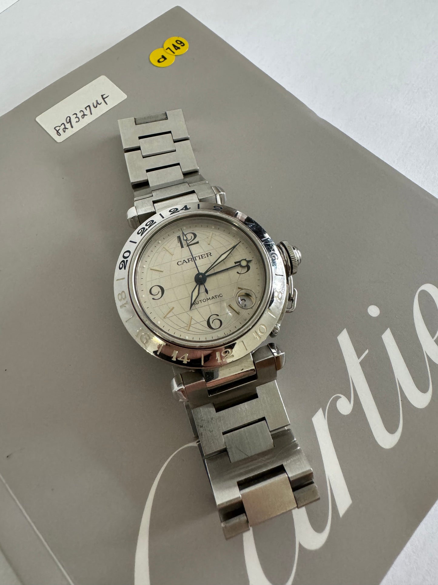 Cartier pasha 2377 paper Gmt
