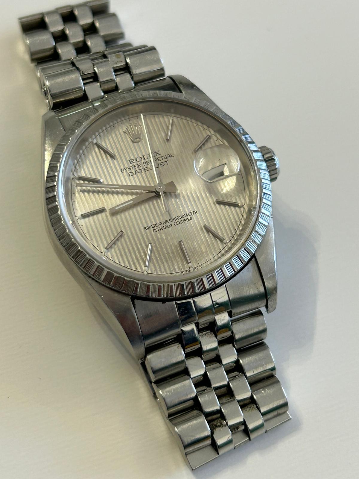 Rolex Datejust 16220 tapisserie dial