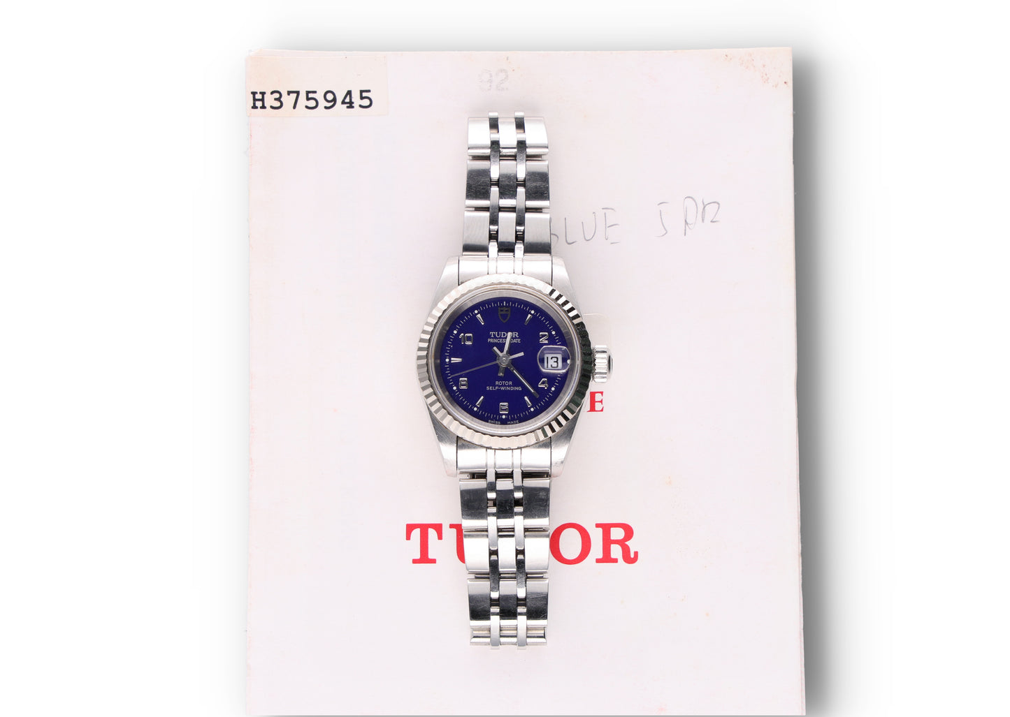 Tudor Princess date blue dial 92414