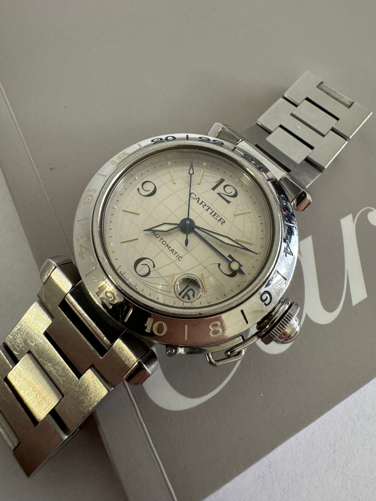 Cartier pasha 2377 paper Gmt