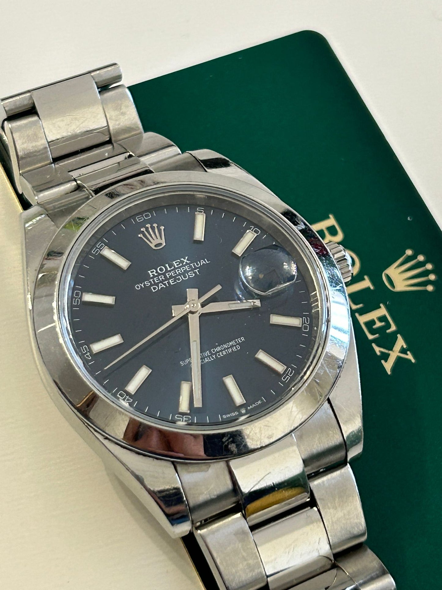 Rolex 126300 blu dial Full set