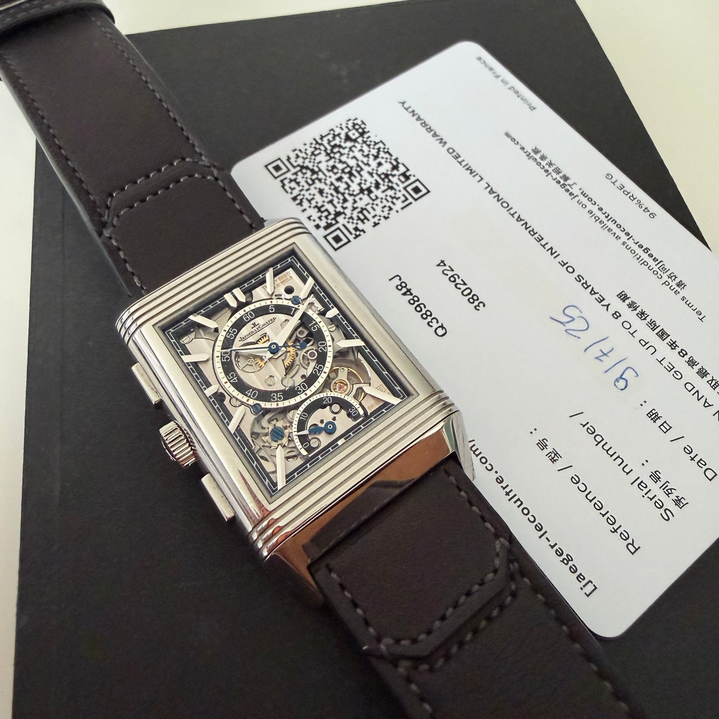Jaeger-LeCoultre reverso duo face skeleton crono Q389848J