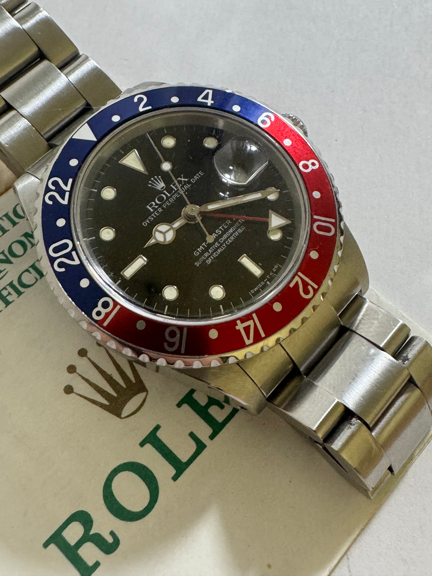 Rolex GMT 16710 paper seriale T