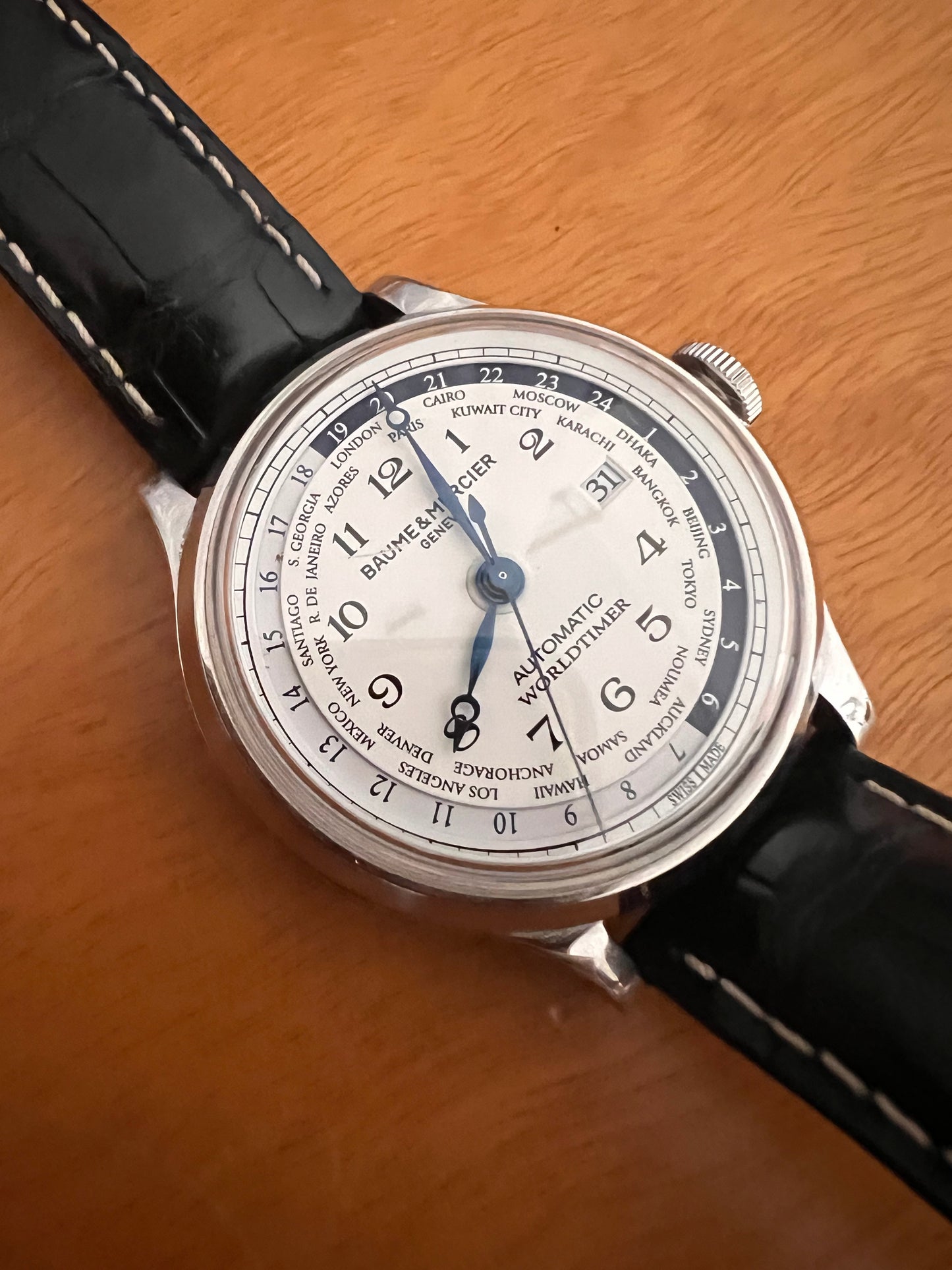 Baumé e mercier 65733 world timer