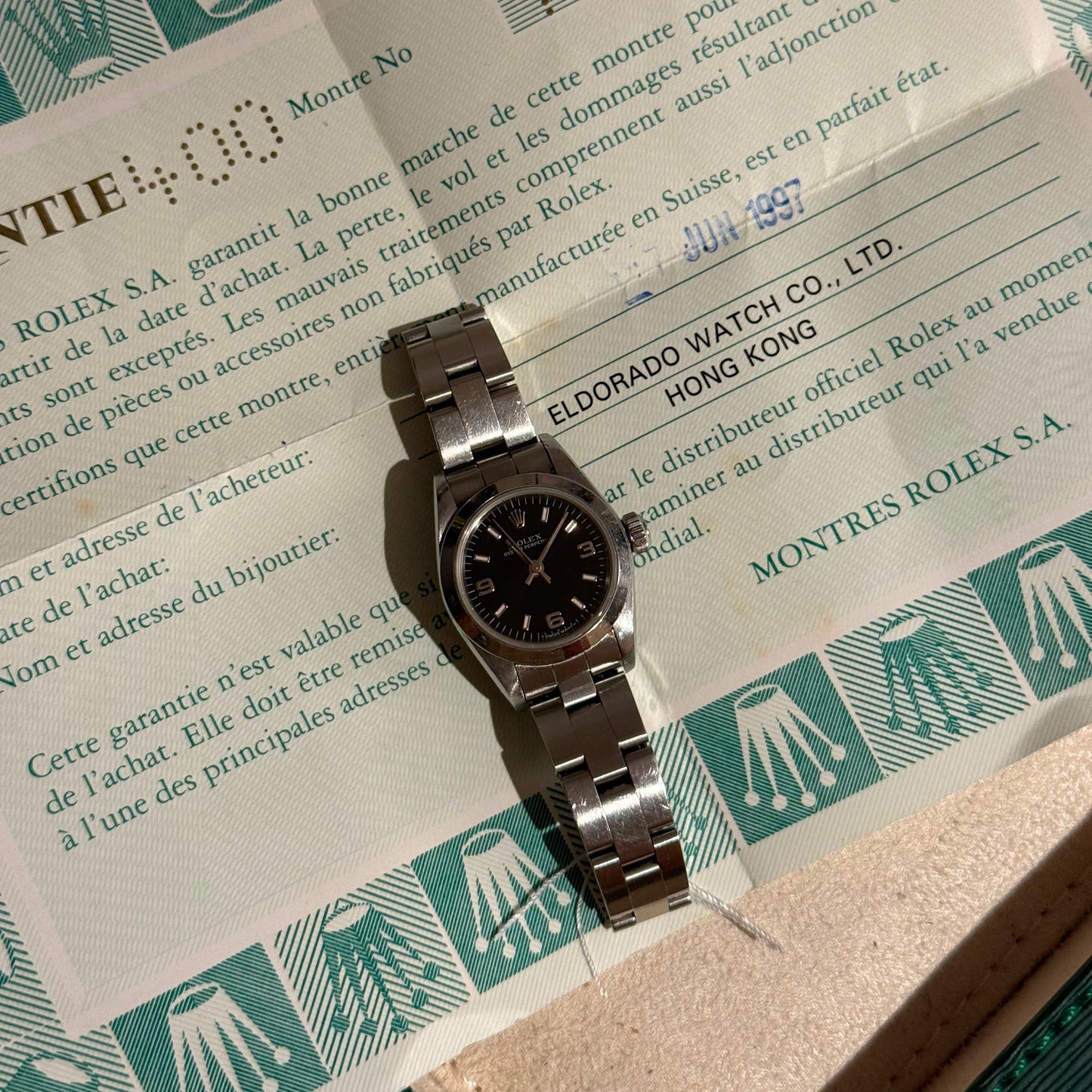 Rolex 67180 black paper