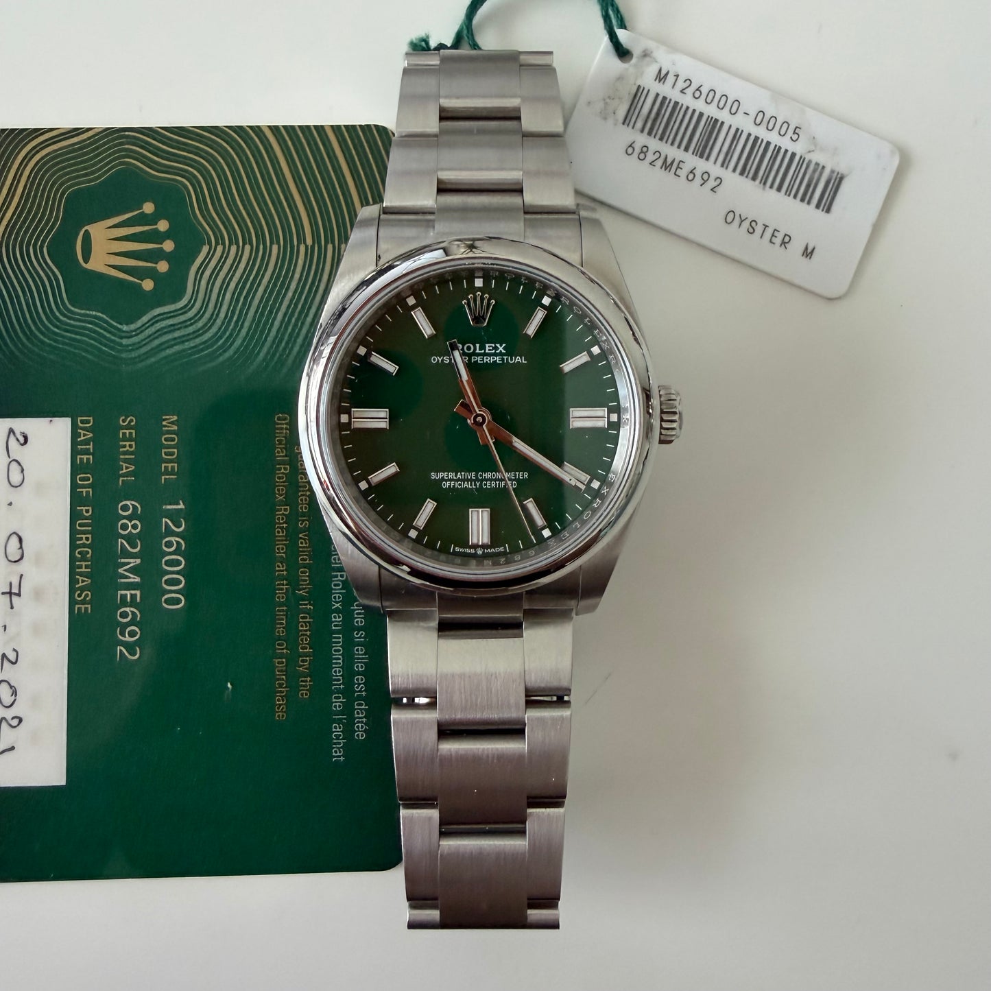Rolex 126000 green 2021