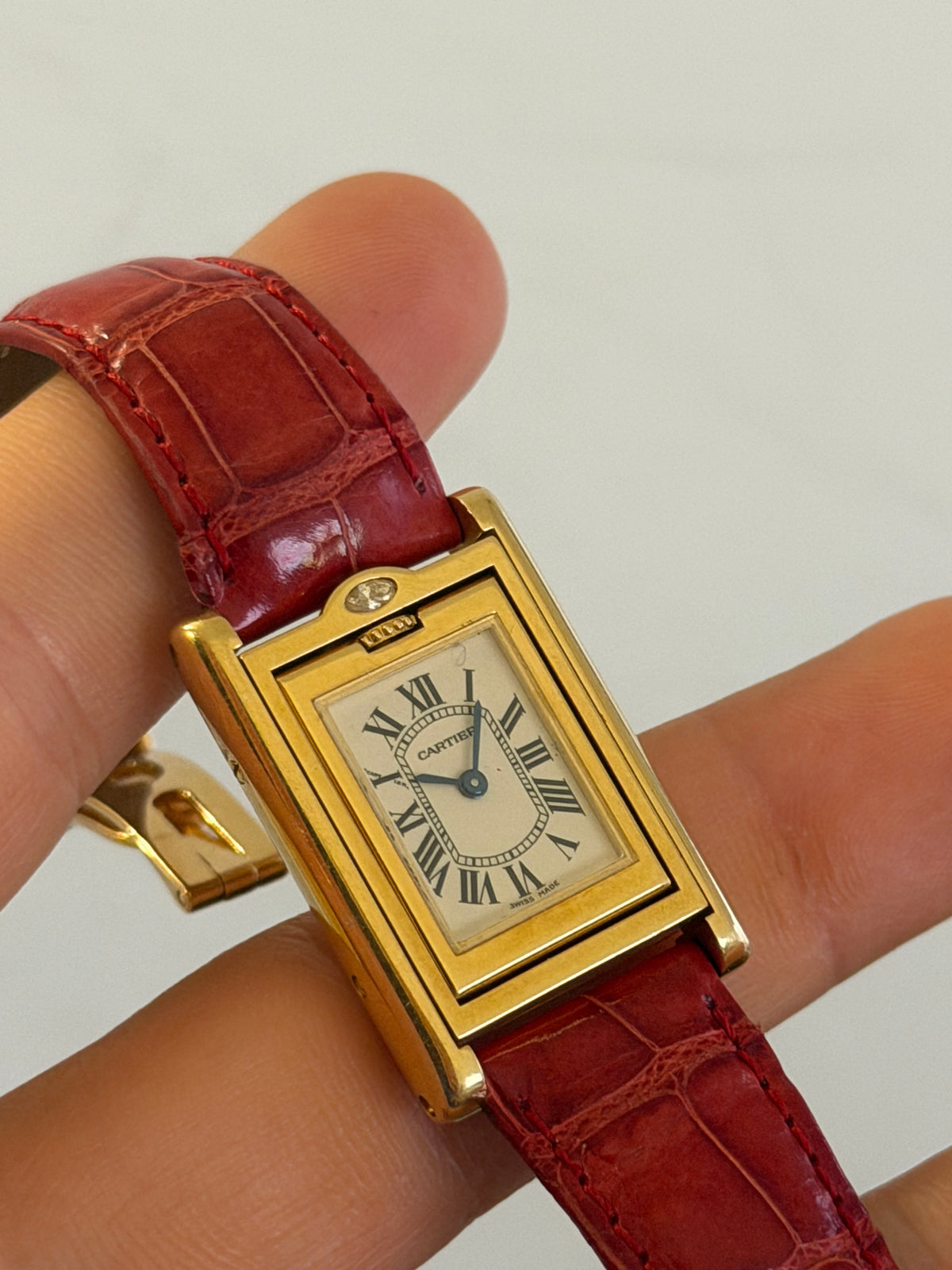 Cartier Tank Basculante Gold 750 ref 2480
