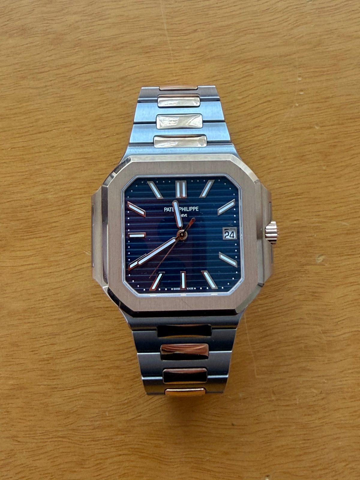 Patek Philippe Cubitus Blue Index Bracelet 5821/1AR-001