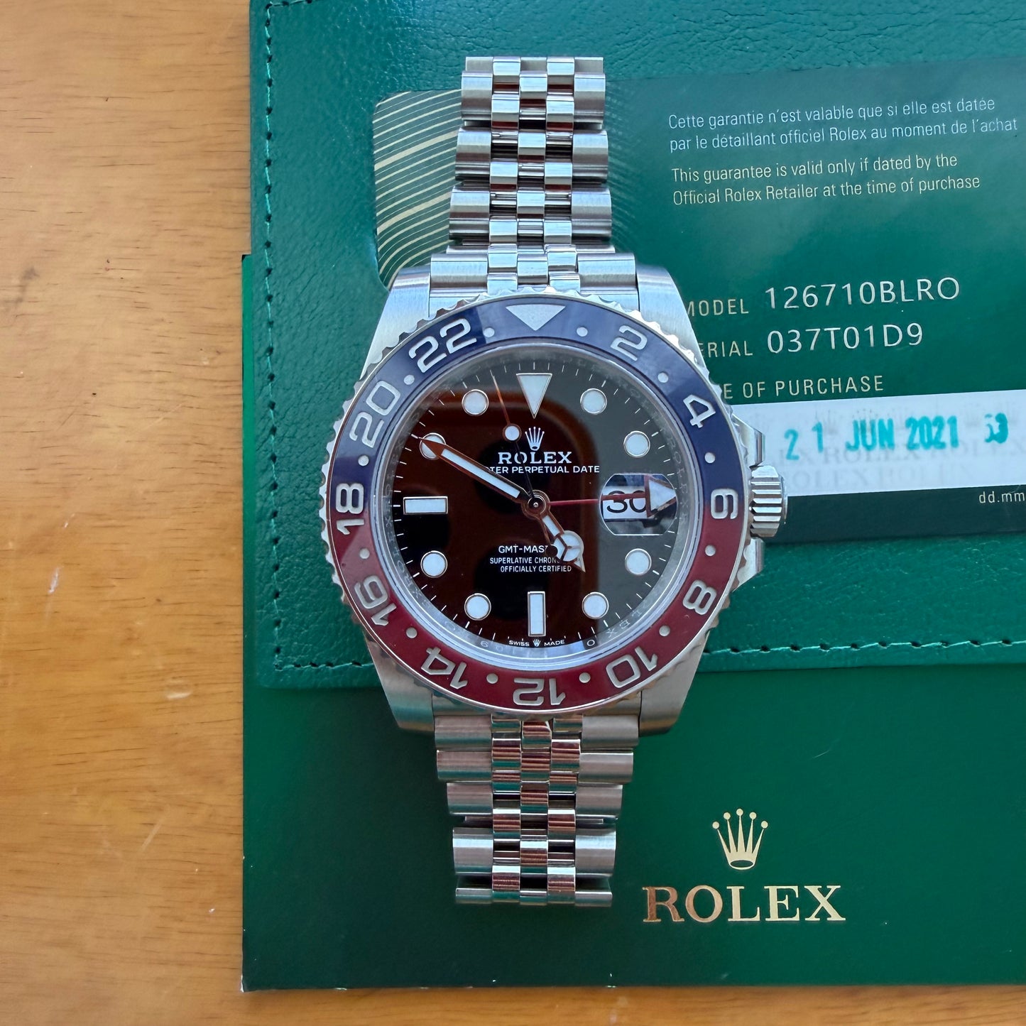 Rolex PEPSI 126710blro