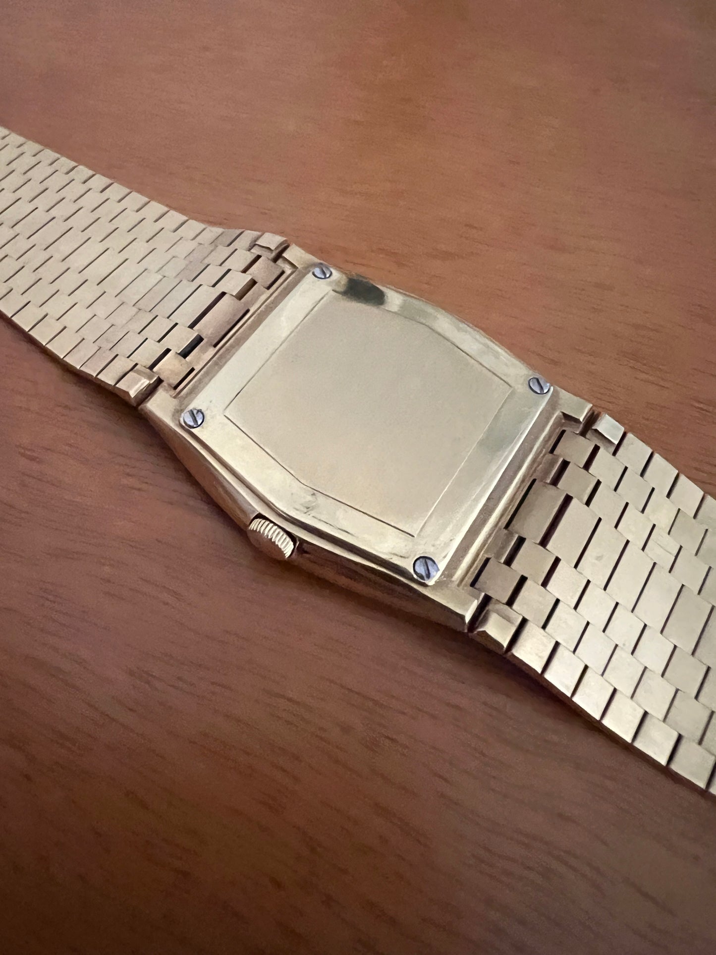 IWC wood kanjhar dial 18kt gold