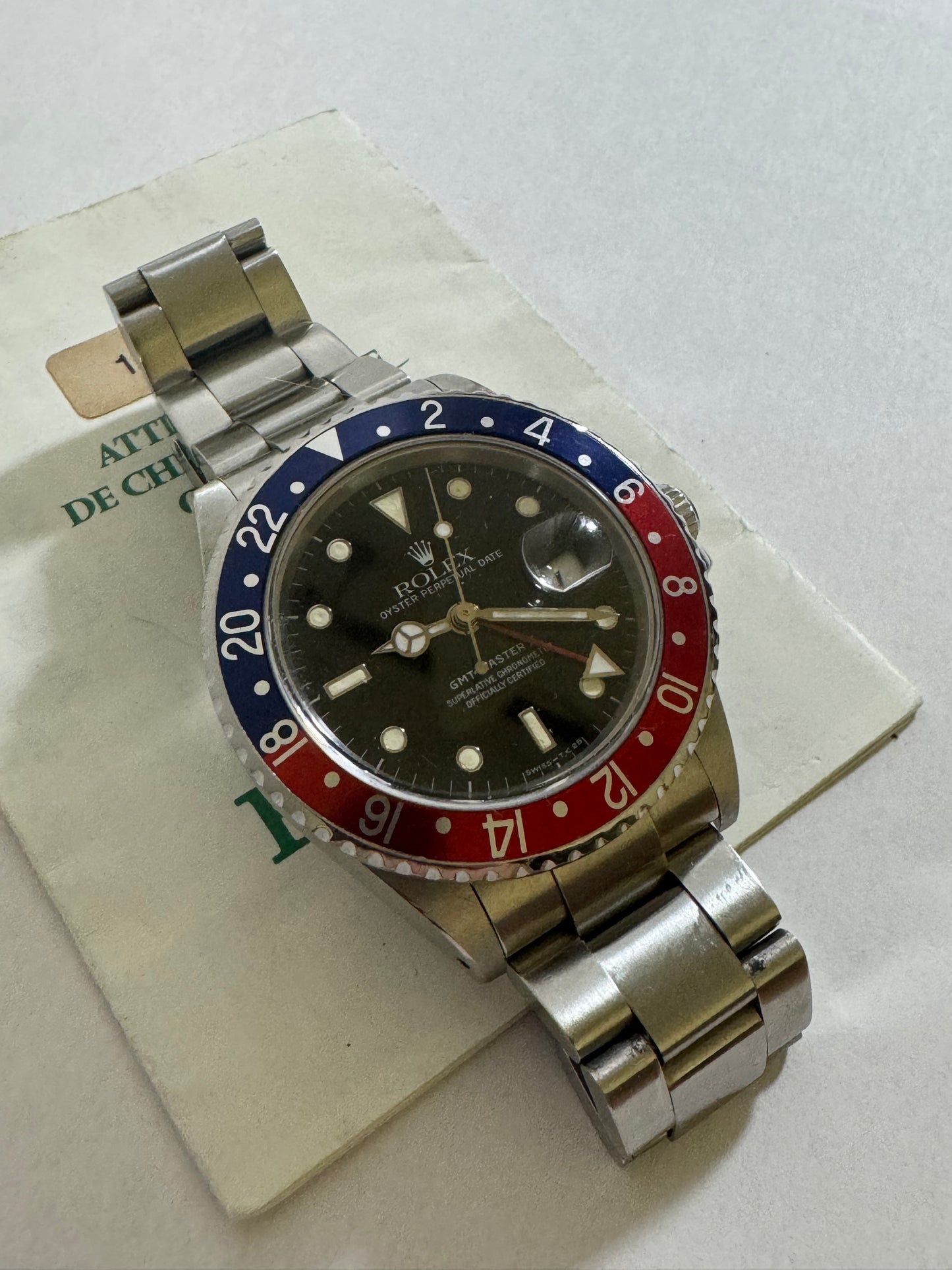 Rolex GMT 16710 paper seriale T