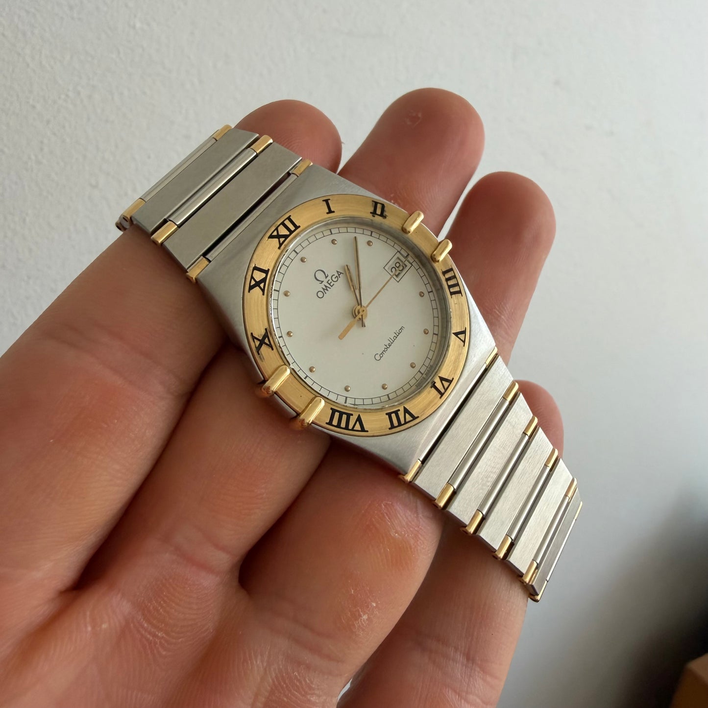 Omega Constellation Quartz 34mm steel gold