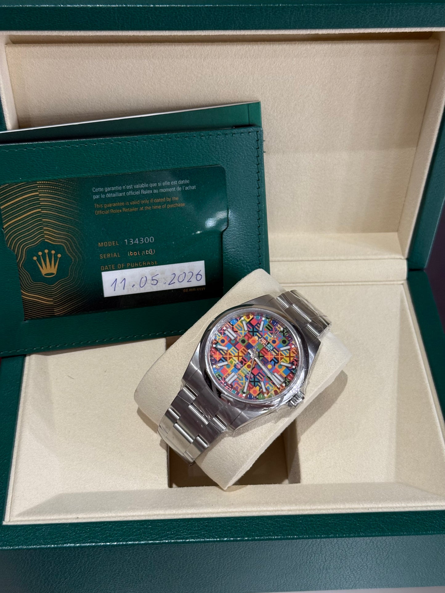 Rolex 134300 celebration dial