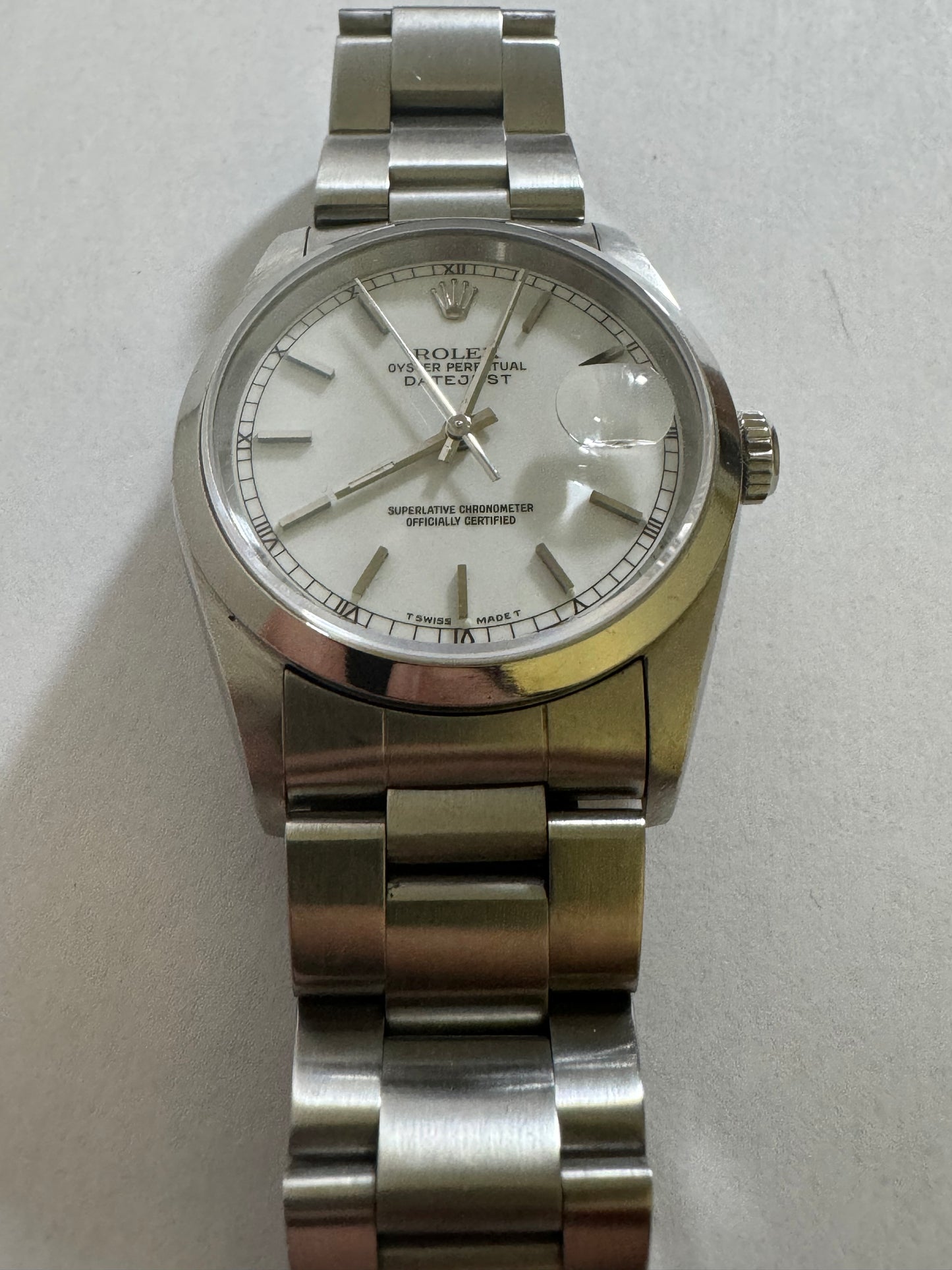 Rolex datejust 16200 ceramic dial