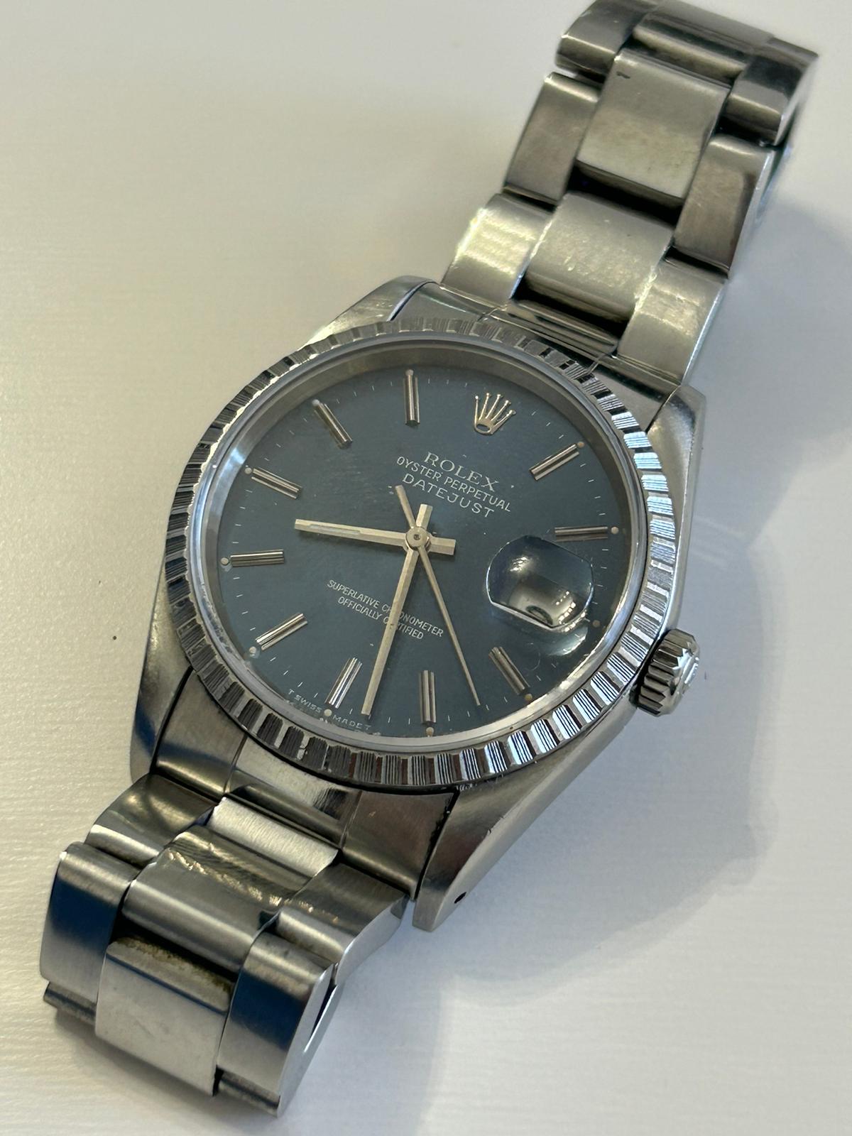 Rolex Datejust 16220 blu dial